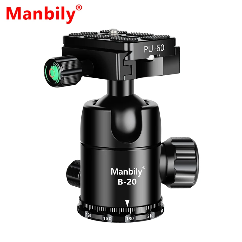 

DSLR Camera Tripod Ball Head,8KG/17.6lbs Loading Capacity,360 Degree Swivel,Fine Tuning Damping,U-Shaped Groove Design