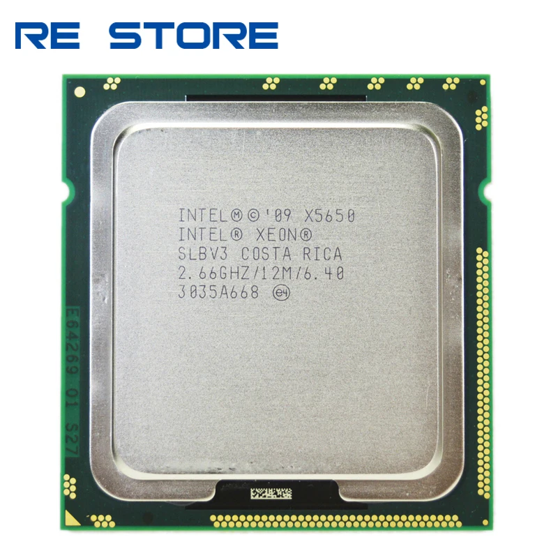 Бывший в употреблении процессор Intel Xeon X5650 SLBV3 шестиядерный 2 66 ГГц LGA1366 12 МБ L3 кэш