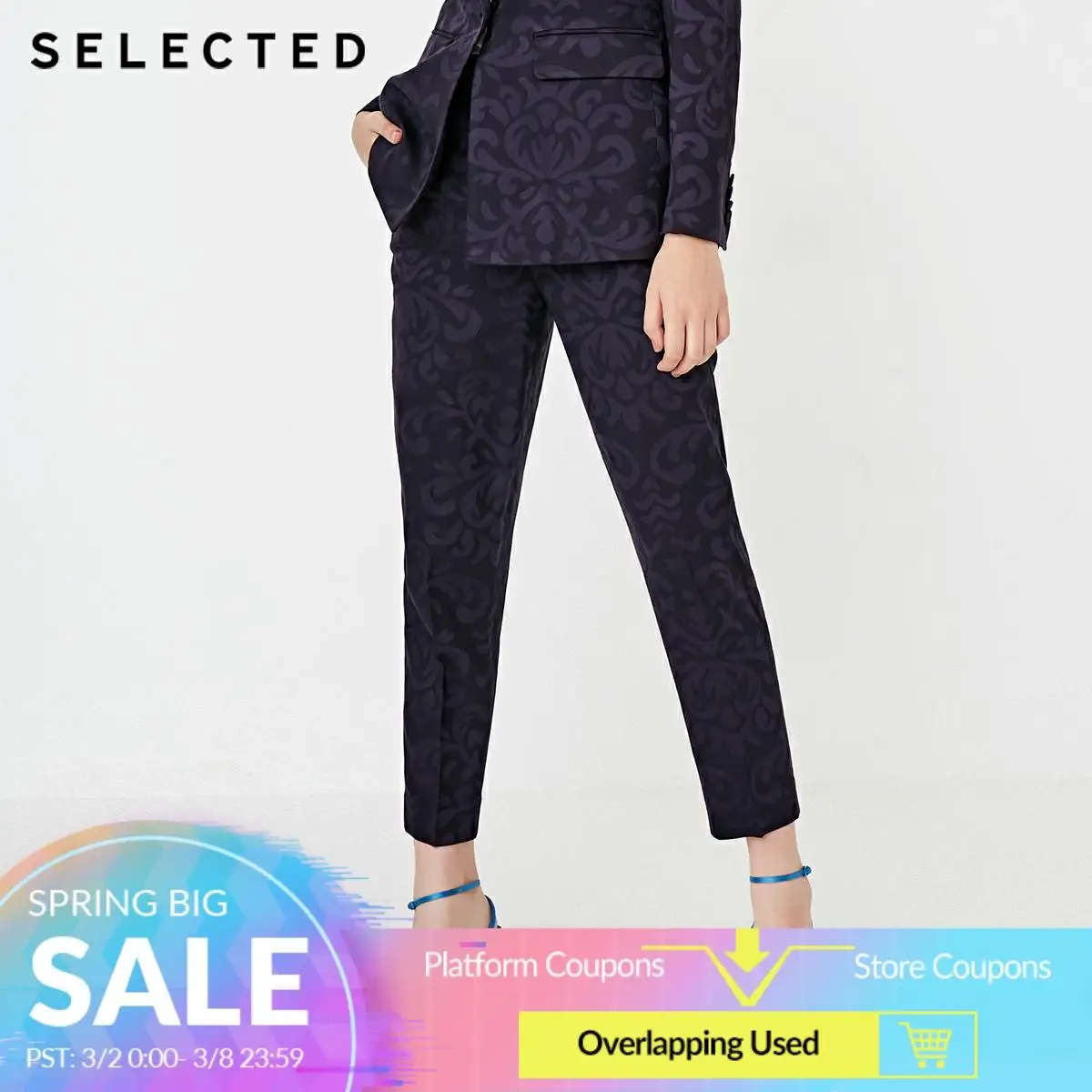 Женский зимний жаккардовый деловой костюм из органической кожи повседневные