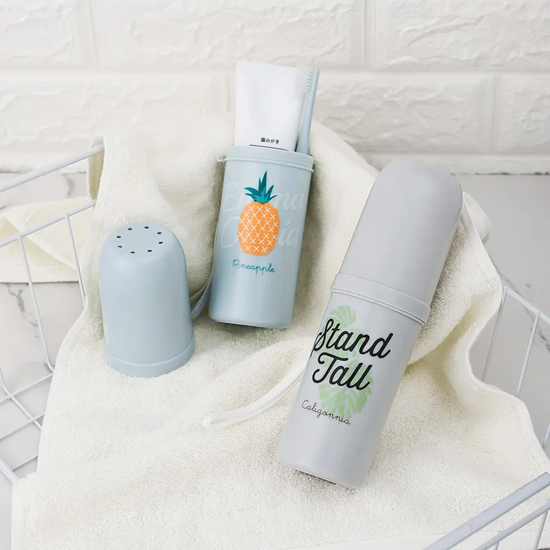 Портативная дорожная зубная щетка походная коробка для хранения зубочистки