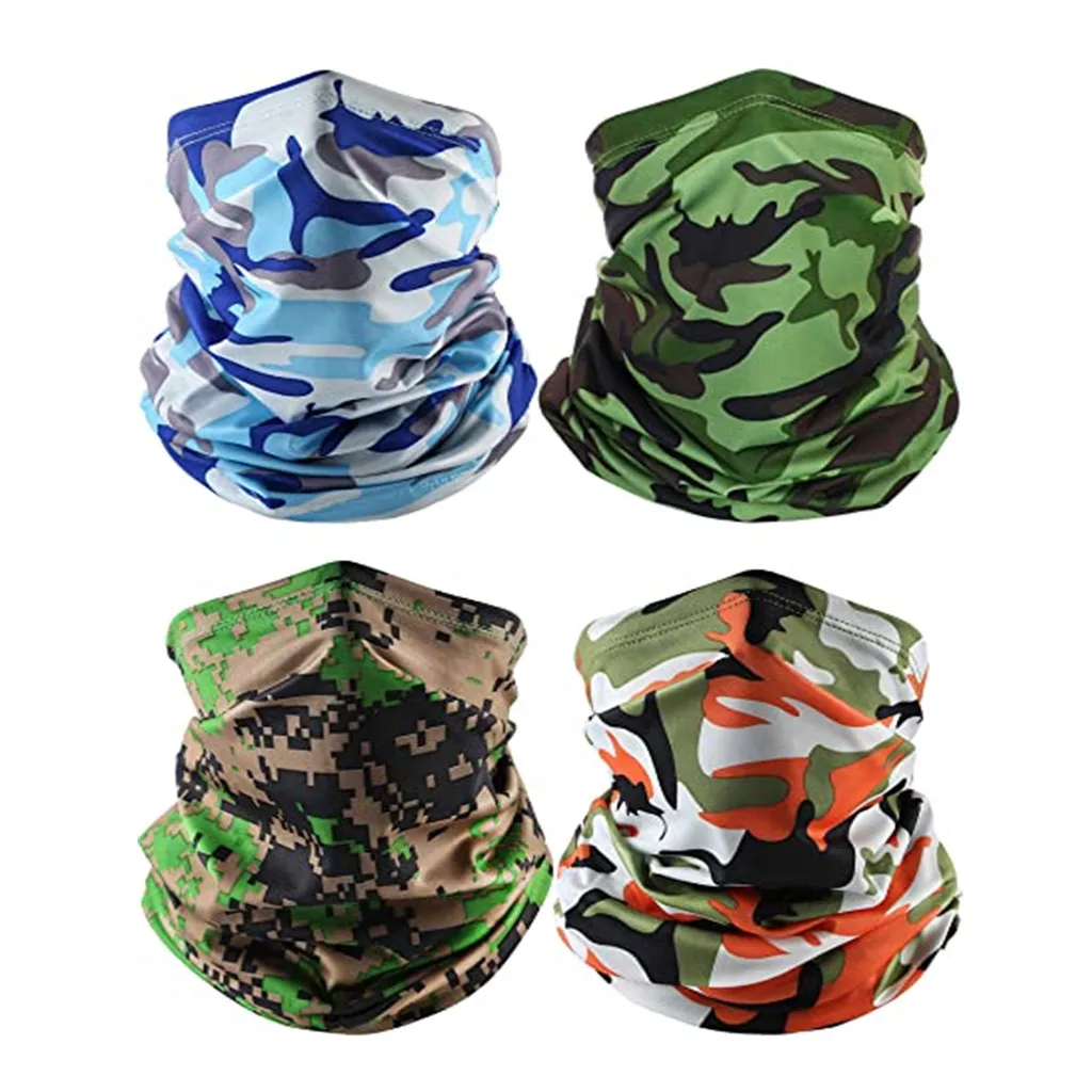 Бандана унисекс 4 шт. головные уборы шейные гетры мотоциклетное полотенце для