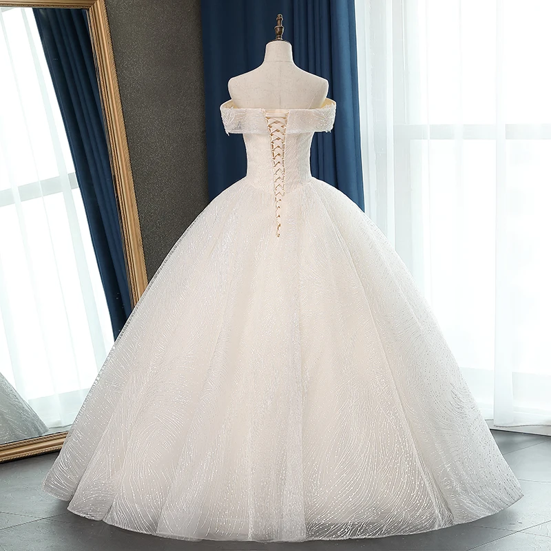 Fansmile новое качество Vestido De Noiva кружевные свадебные платья размера плюс Индивидуальные свадебные платья свадебное платье FSM-057F