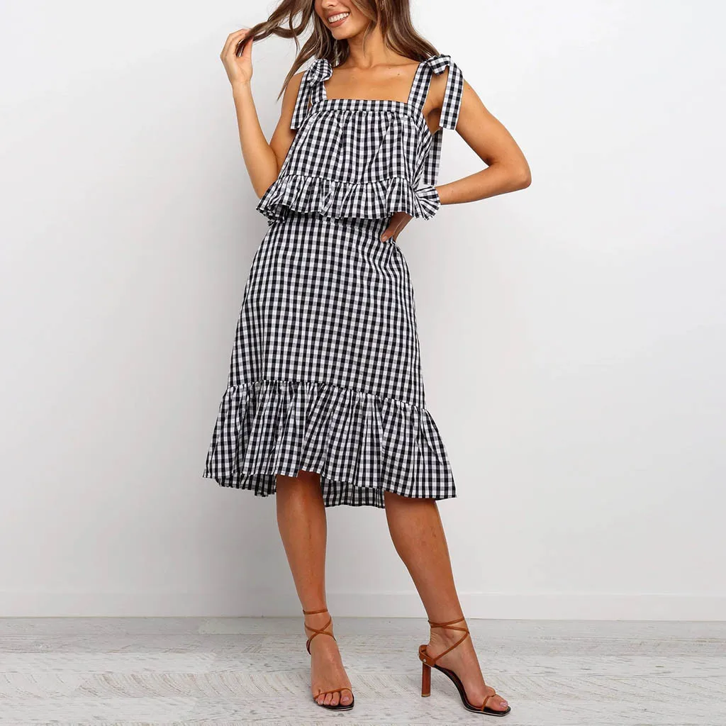 Stripe Two Piece Set Women Summer A-line Sundress Short Sleeve Blouse Woman Loose Womens Tracksuit Skirt And Top G3 |