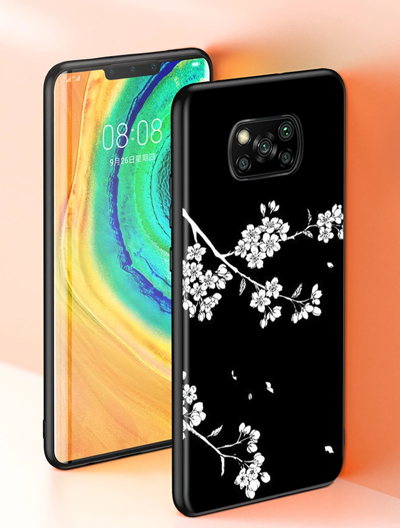 Силиконовый мягкий черный чехол для телефона Xiaomi Poco X3 GT NFC M3 F3 C3 M2 F2 X2 Pro Mi Mix 3 Play 5 6 |