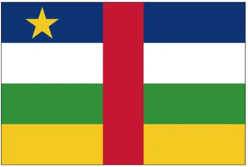 

ELECTION 60*90cm 90*150cm 120*180cm CAF The Central African Republic Flag