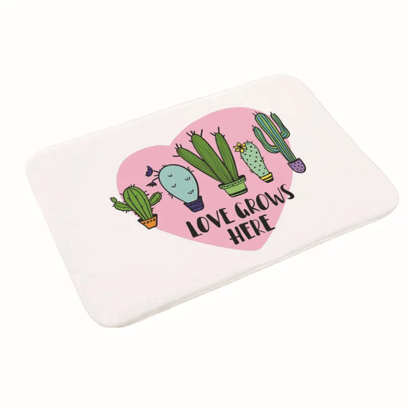 

Cactus Tree Fresh Mat Mat Bedroom Bathroom Home Water-Absorbing Anti-slip Carpet Mats door mat kitchen carpet