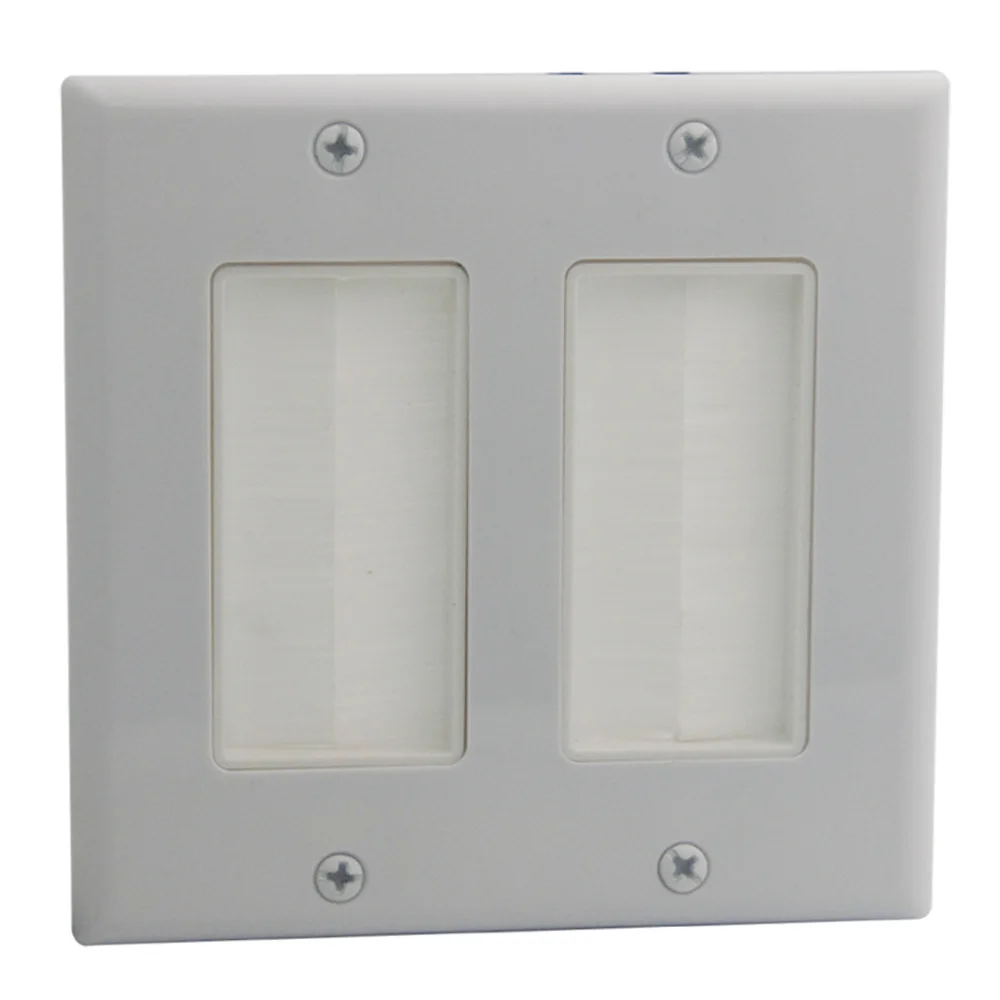 Щетка настенная пластина щетинка вставка крышка Выходная панель|wall plate|outlet panelwall