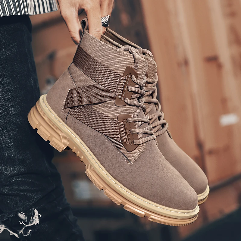 Men Hiking Shoes winter boots Waterproof Breathable Tactical Combat Boots Desert Training Sneakers Shoes Men Anti-Slip Trekking