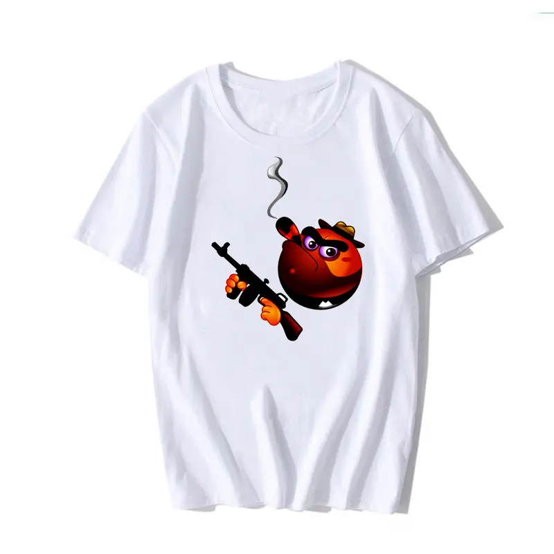 3D череп цифровая печать белая футболка мужская летняя настраиваемая хлопковая