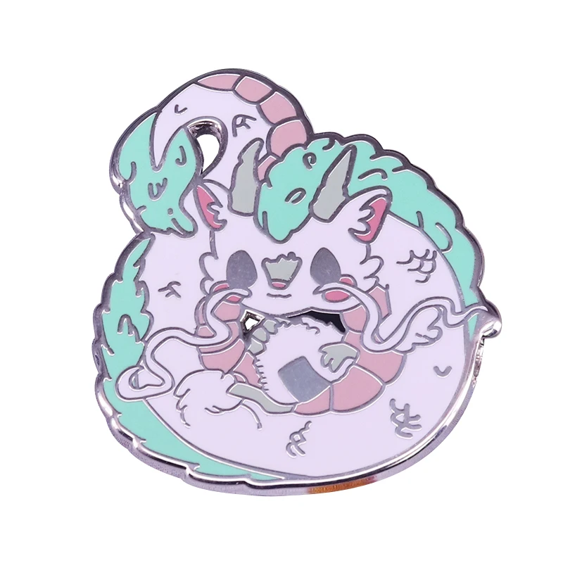 Haku Inspired Enamel Pin Hayao Miyazaki Japanese Cartoon Badge | Украшения и аксессуары
