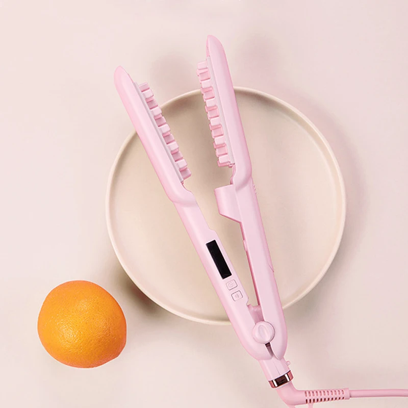 

NOVUS Professional Steam Hair Straightener Curls Hair Fluffy Artifact Women Crimping Iron Head Top Pad Hair Root Tools