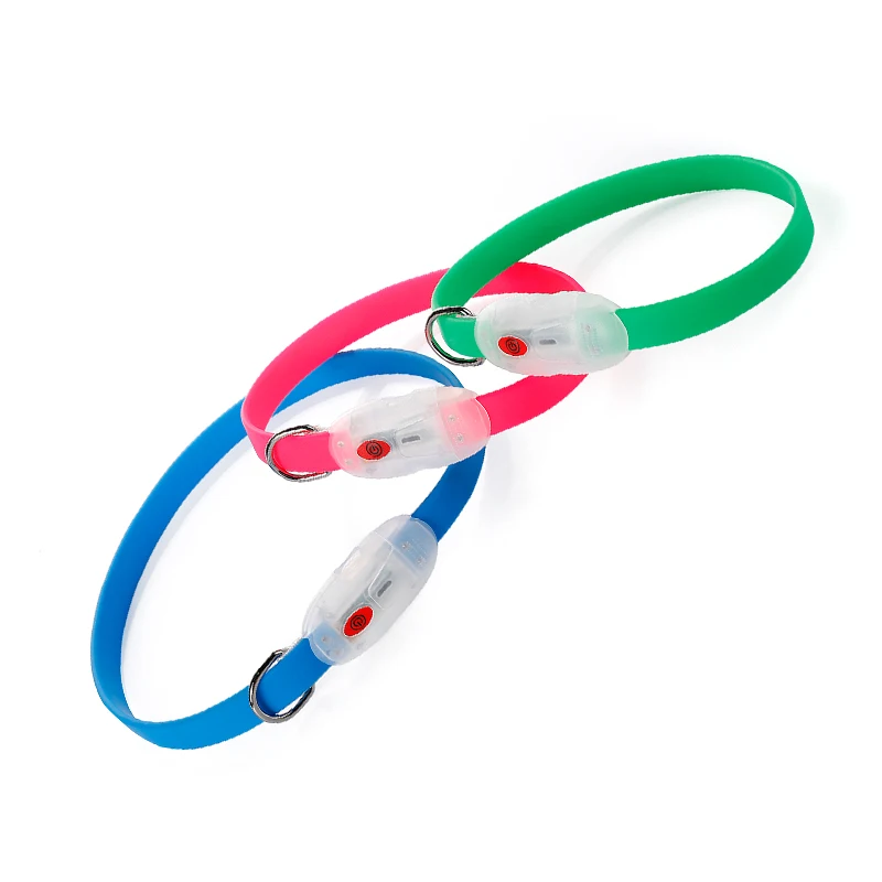 Светодиодный ошейник для собак с usb зарядкой из ПВХ защитой от