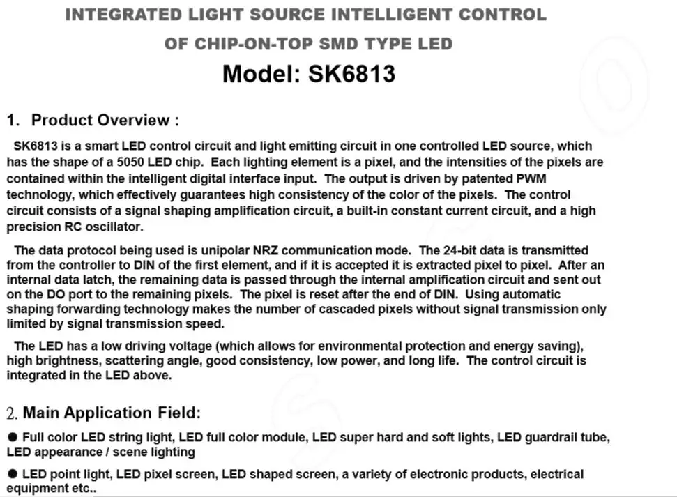 Новинка 1000 шт. SK6813 WS2813 светодиодный чип SMD 5050 RGB для ленточного дисплея DC5V индивидуально адресуемый возврат