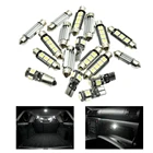 Для автомобиля 18 шт. белый светодиодный светильник 12 в интерьер автомобиля лампа для чтения купольные лампы для номерного знака комплект для Volvo XC90 2003-2011