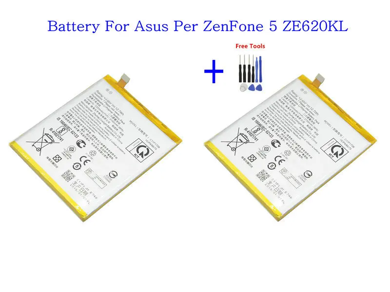 Аккумулятор C11P1708 3300 мАч 2 шт. для ASUS Zenfone 5 5Z ZE620KL X00QD ZS620KL Z01RD аккумуляторы + набор