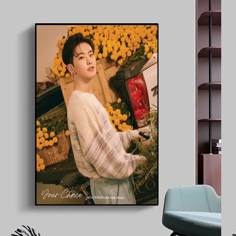 

Новое поступление, персонализированный постер HOSHI Seventeen, украшение для дома, модный тканевый настенный постер 27x40 см 30x45 см