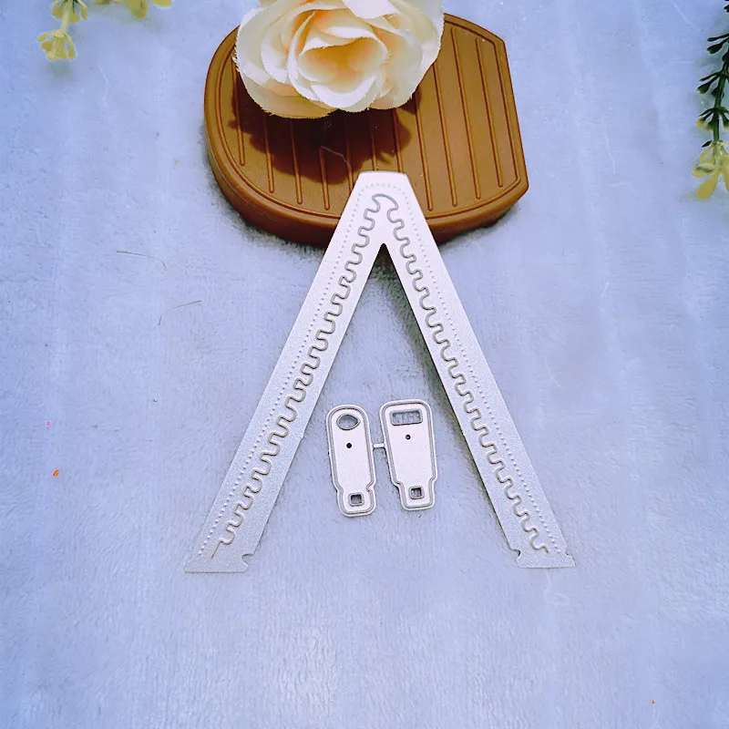 Застежка-молния форма металлический Трафаретный вырубной Штамп для DIY