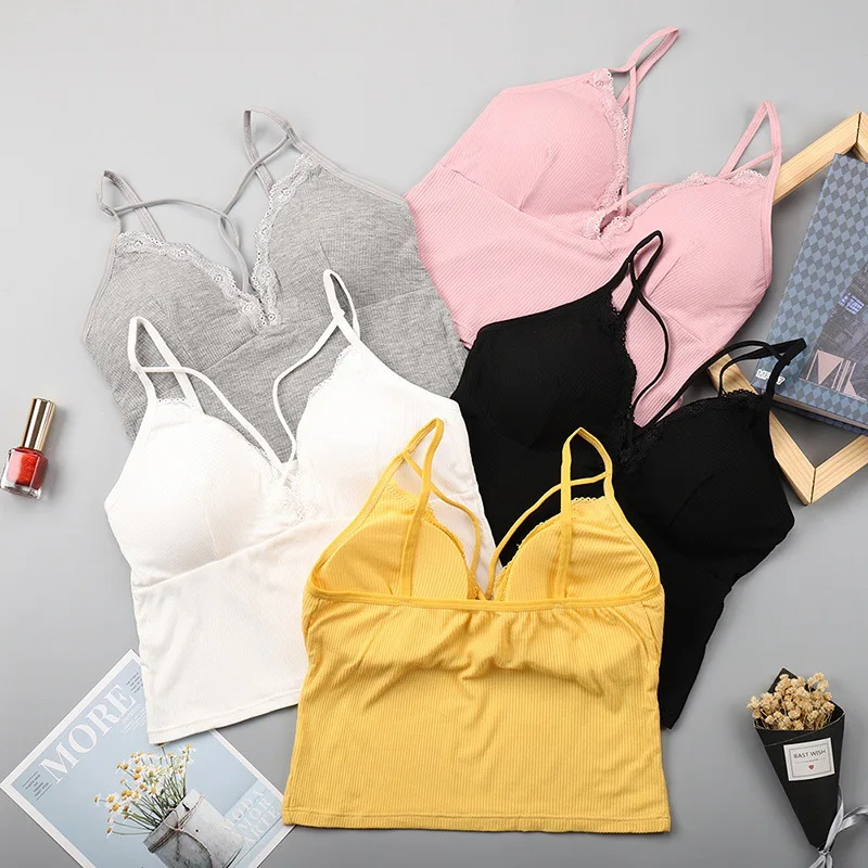 Женский кружевной топик без косточек лифчик с перекрещивающимися бретелями