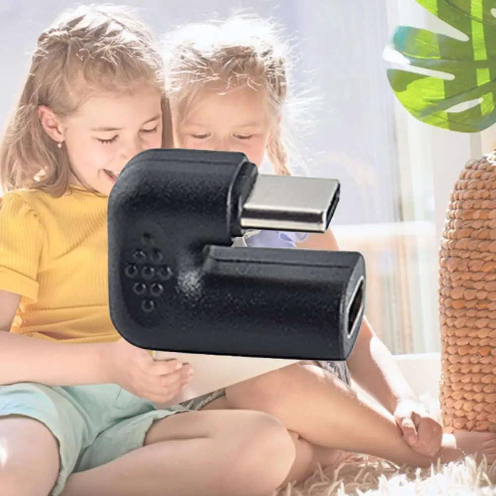 1 шт. адаптер Type-C Удобная стабильная Трансмиссия ПВХ U-образный угловой тип C