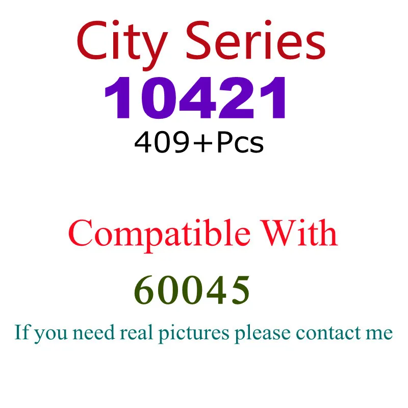 

409Pcs 10421 Building Block Toy City Series 60045 Assembled Building Block Children's Toy Gifts