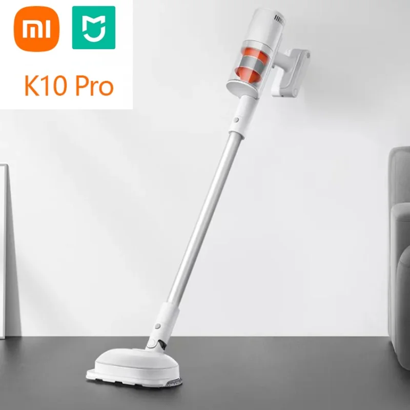 

Беспроводной пылесос XIAOMI Mijia K10 Pro, со светодиодным экраном, двойная вращающаяся щетка для мытья