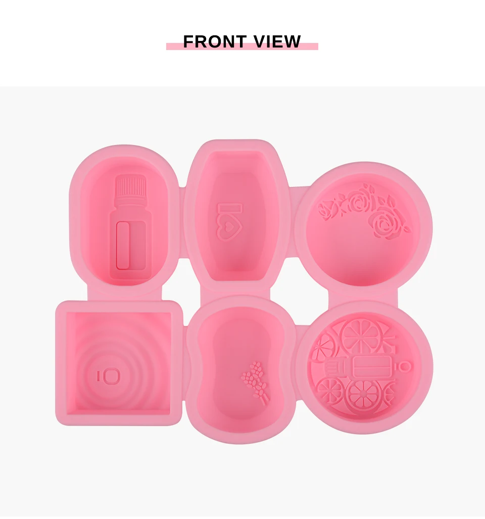 6 моделей силиконовая форма для мыла круглая овальная квадратная форма для самостоятельного изготовления мыла 3D форма для мыла ручной работы