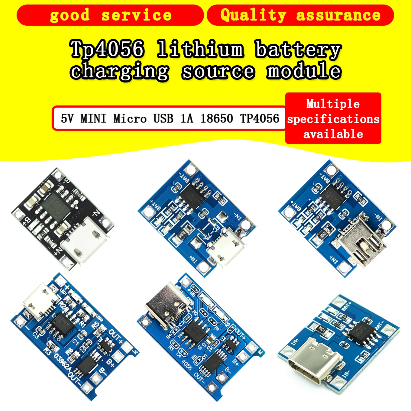 TP4056 1A 5V type c Micro USB 18650 литиевая батарея зарядная плата с защитным модулем зарядного