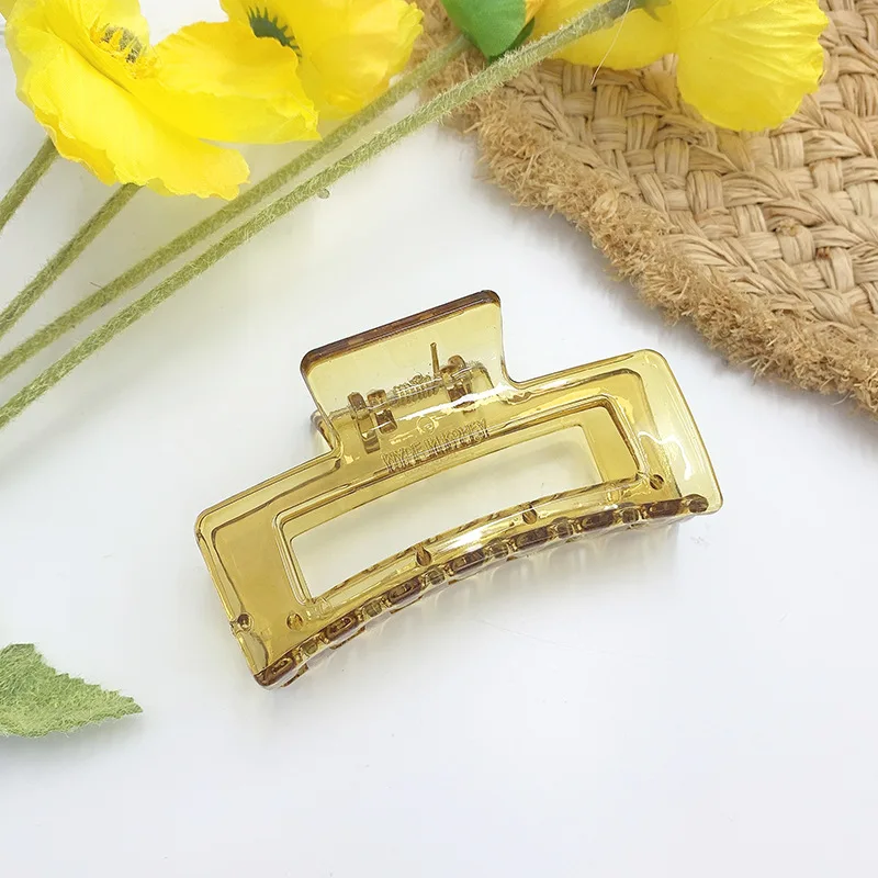 

Hairlyah Fashion Women Claw Clip Tough Resin Transparent Hair Claw Large Size Hair Clamps Shark Clip Headware Hair Accessories