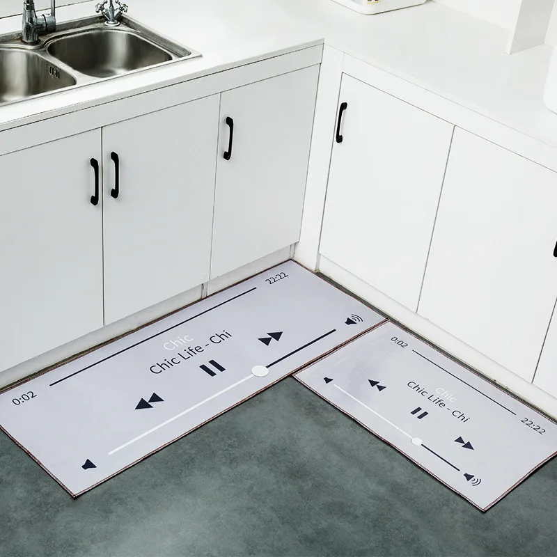 Нескользящий коврик для кухни водопоглощающий маслостойкий напольный моющийся