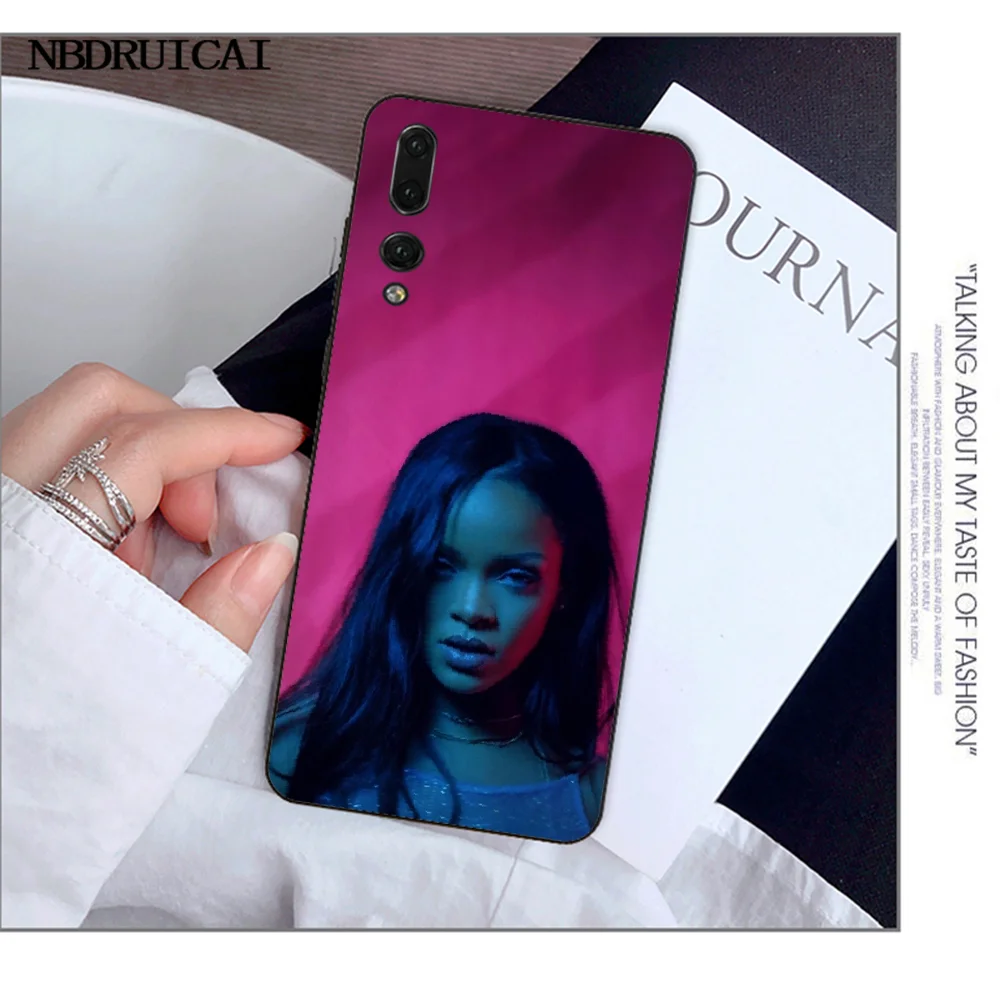 NBDRUICAI Rihanna ТПУ Мягкий силиконовый чехол для телефона Huawei Y5 Y6 Y7 Y9 Prime 2019 Enjoy 7 8 9 10 Plus |