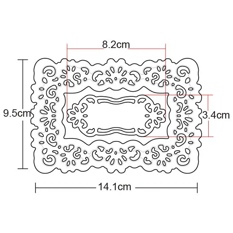 Кружевной полый каркас для резки металла трафареты тиснение карты Скрапбукинг