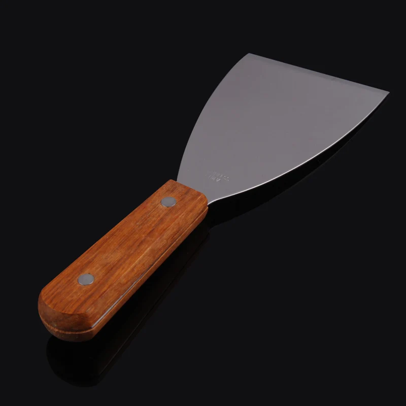 

Stainless Steel Pancake Shovel Spoon Baking Pastry Tools Wooden Handle Tableware Kitchen Tools Kitchen Accessories