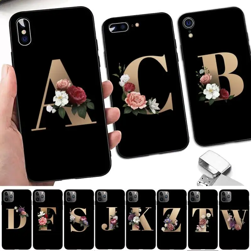 TOPLBPCS пользовательские 26 Английское название письма цветок первоначального