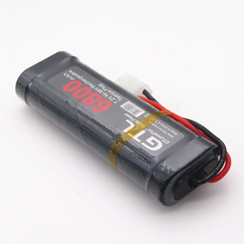 Аккумулятор 7,2 V 6800mah NiMH аккумулятор для RC автомобиля грузовика Багги лодки Танк Ni-MH Baterias серый супер мощность