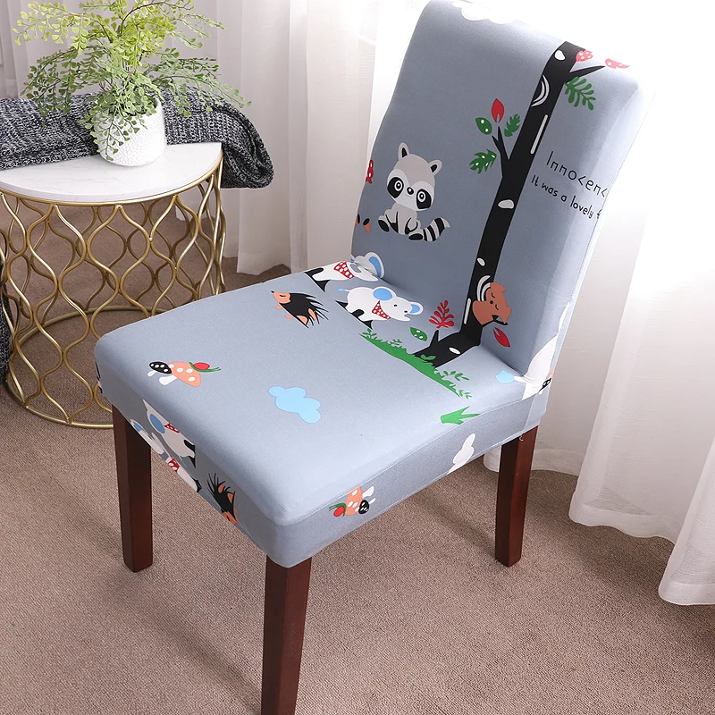 1 шт. эластичный чехол с цветочным принтом|Чехлы на стулья| |