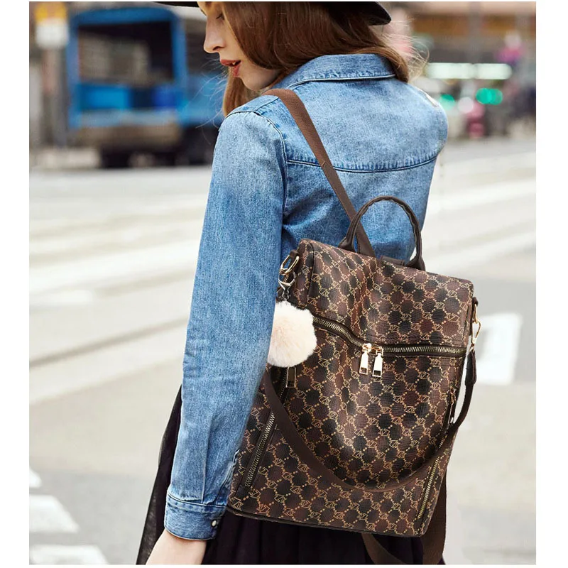 

Vintage Back Pack Bags for Teenage Girls Back To School Bolsa Feminina 2021 Designer Bags Fashion Female Shoulder Bag