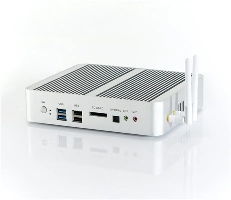 Процессор EGlobal fanless Мини ПК компьютер i7-7260U 16GB+ 128 GB/256 GB/512 GB Win10 двухъядерный процессор, 2* DDR4 Msata+ M.2+ 2," SATA HTPC Nuc VGA HDMI