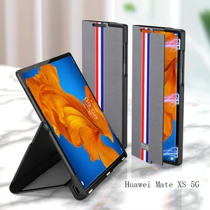 luxury leather case for huawei mate xs 5g cover magnetic phone case shockproof shell for huawei mate xs folded case free global shipping