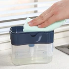 Диспенсер для мыла с губкой, Ручной пресс, контейнер для чистки жидкости, ручной инструмент для кухни