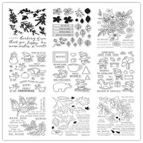 Прозрачные марки для скрапбукинга украшения детей рождественские