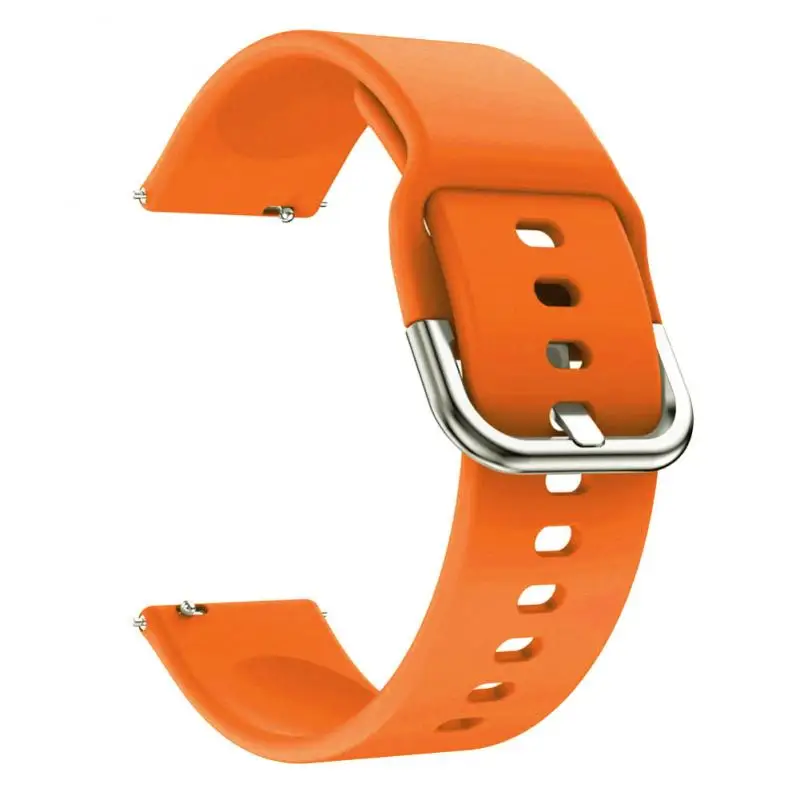 Силиконовый серебристый ремешок с пряжкой для Amazfit GTR 42 мм/47 мм сменный