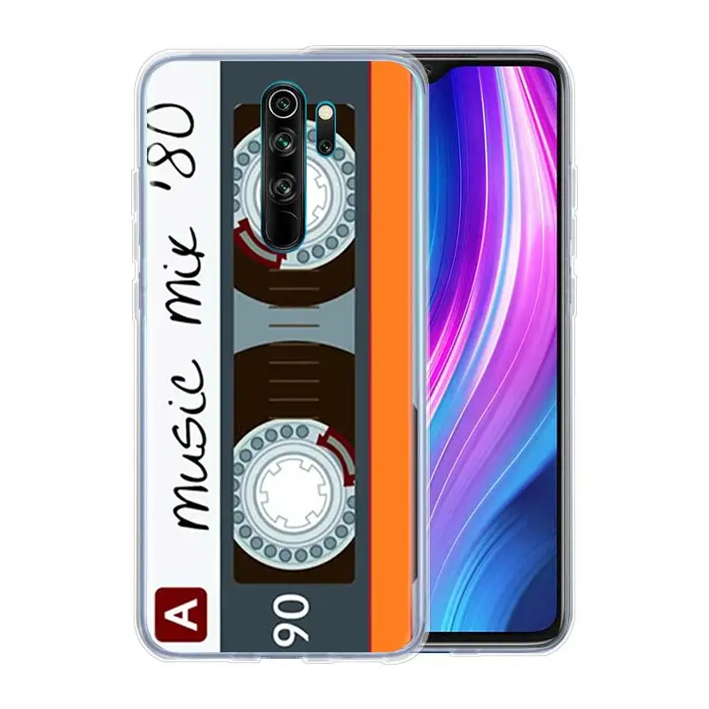 Retro Mix Cassette Tape Volume Camera Silicone Case For Xiaomi Redmi Note 10 11 8 Pro 9S 9 7 8T 9 9A 9C 9T K40 Phone Cover 