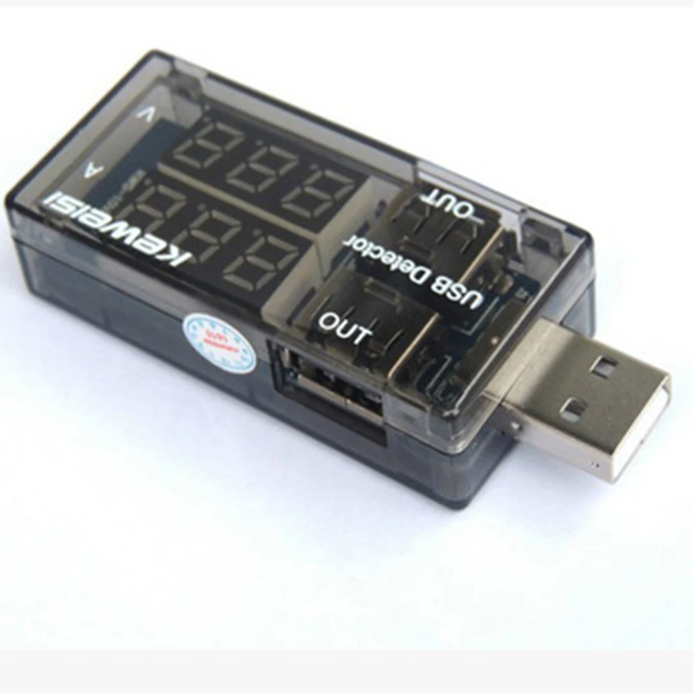 Multímetro Digital con Detector USB, medidor de corriente, Monitor de batería de voltaje de corriente con pantalla LED, Banco de energía para fábrica