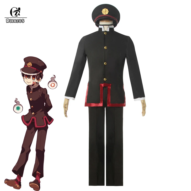 Аниме Косплей Костюм ROLECOS Ханако-кун в туалетной обложке Jibaku Shounen Hanako-kun Мужская
