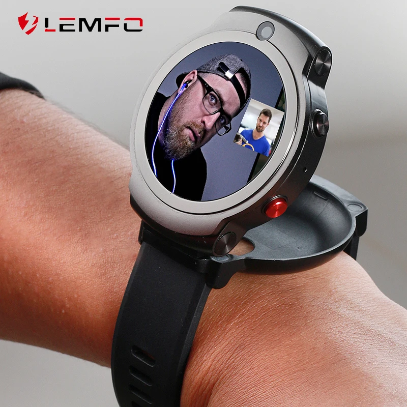 

LEMFO LEM13 4G Smart Watch Men Face Unlook Front 2MP + rear 8MP camera 3GB 32GB GPS WIFI Heart Rate Women Smartwatch 2020 NEW