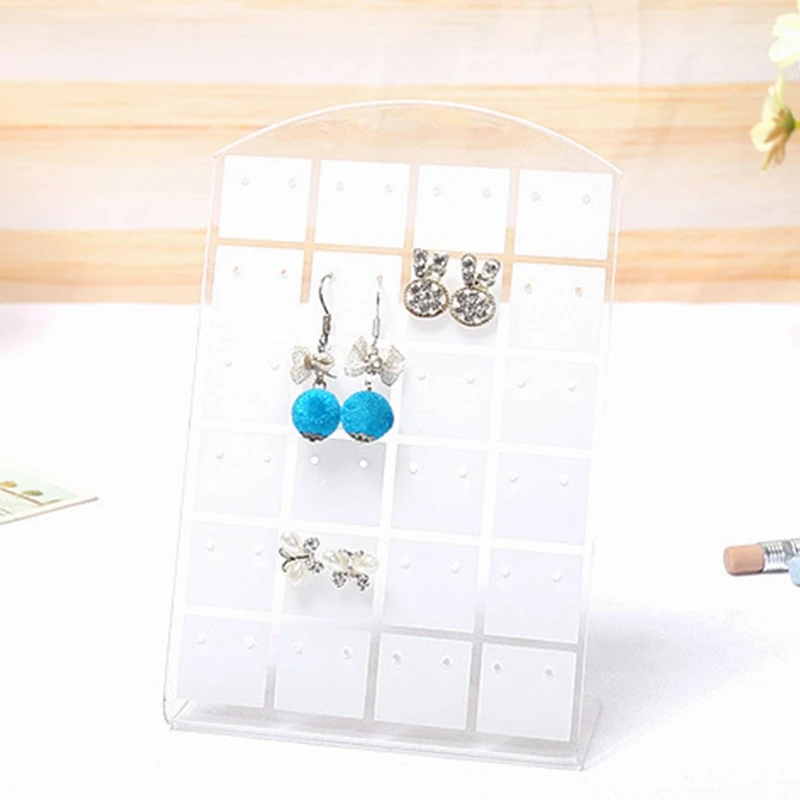 10 Pcs Display Shelf 48/72 Holes Korean Style Home Pure Color Acrylic Material Ear Studs Storage Simple Jewelry | Украшения и