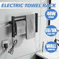 bathroom equipment electric towel rack stainless steel temperature time control smart home heated towel rail towel warmer