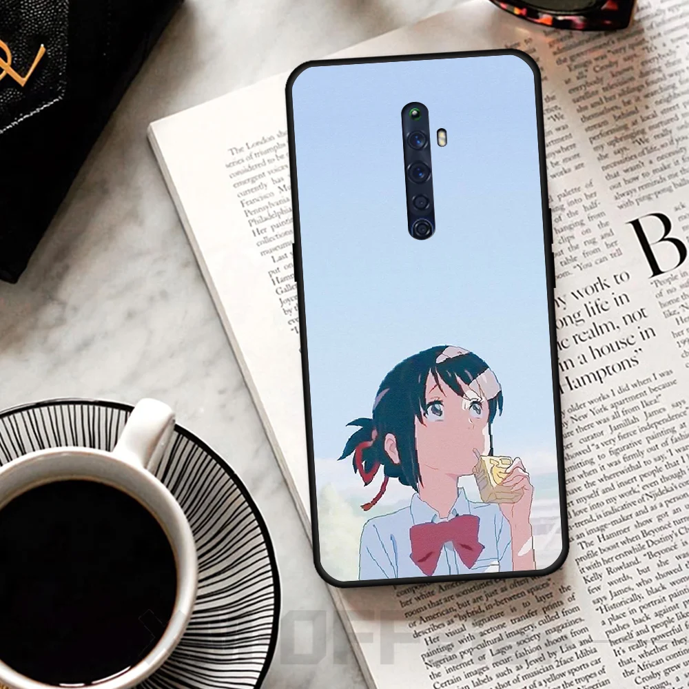 Мягкий силиконовый чехол для телефона BaweiTE Cute girl comics из ТПУ OPPO RENO 2Z R15pro R17pro Realme 2 2pro