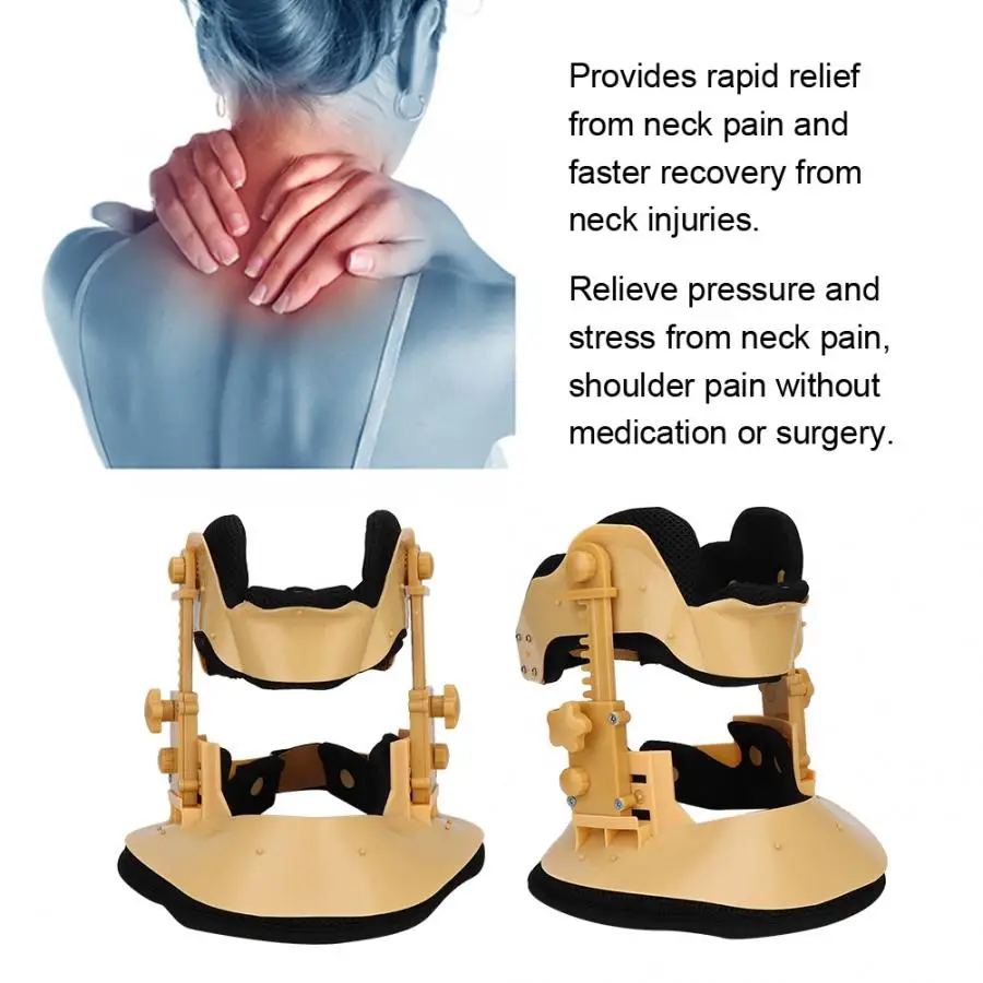 Регулируемый шейный Тяговый прибор для восстановления боли в шее фиксация