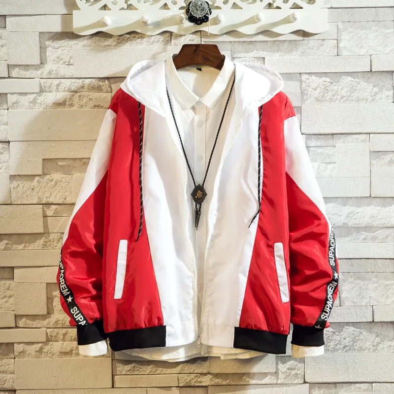 Мужская куртка бомбер цветная модная спортивная повседневная Уличная в стиле